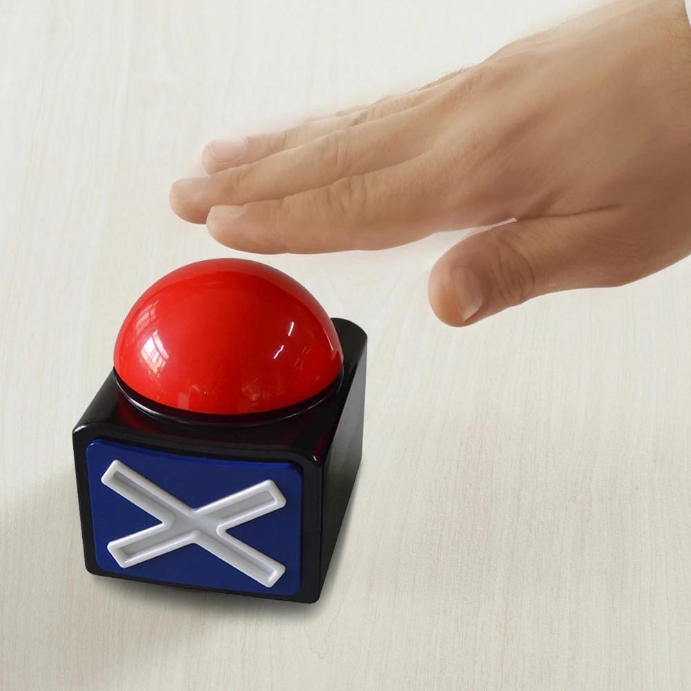 Game Answer Buzzer Alarm Button With Sound Light Alarm Sound Play Button Red Trivia Quiz Got Talent Buzzer Educational Answer