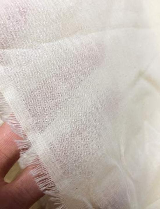 Horiuchi Sheeting Fabric for Solid Standard Type NEW2003 in 97cm Wide x No Starched (Gray) Basting, Pattern, Off-White, 100% Cotton, (Made Japan),