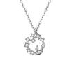 Leaf Necklace Women's Simple and Luxury Pendant Temperament, Flower Ring Design Sense, Collar Chain New