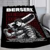 1pc Japan Anime Berserk Blanket Microfiber Bedding Camping Throw Blanket Luxury Downy Portable Office Hypoallergenic Flannel