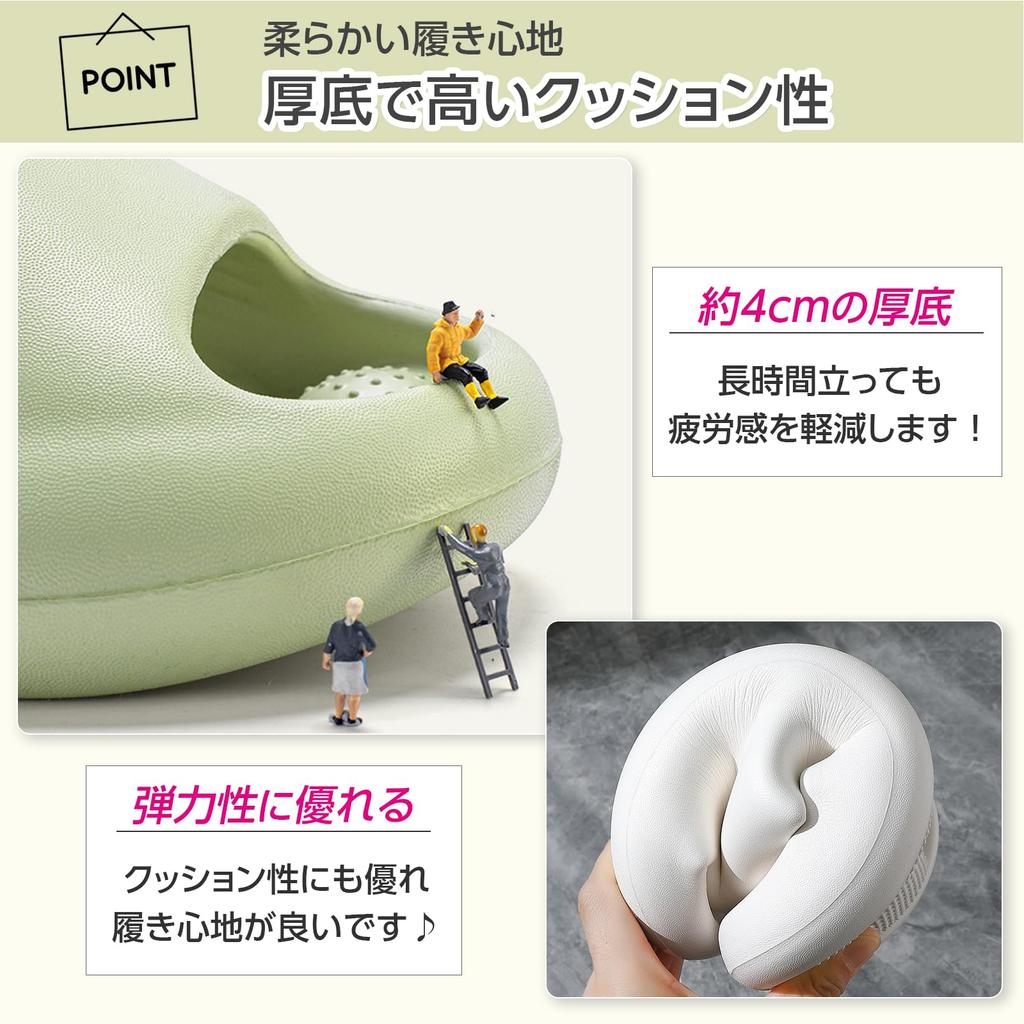 Healthy Plus Healthy Foot Pressure Sizes [Dotcom Prime] Sandals, Size, Slippers, Point, Black, 26.5-28cm