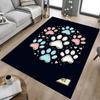 1PC Paw Prints Hearts Carpet Ultra Soft, Thick & Absorbent, Non Slip Machine Washable Mat for Entryway