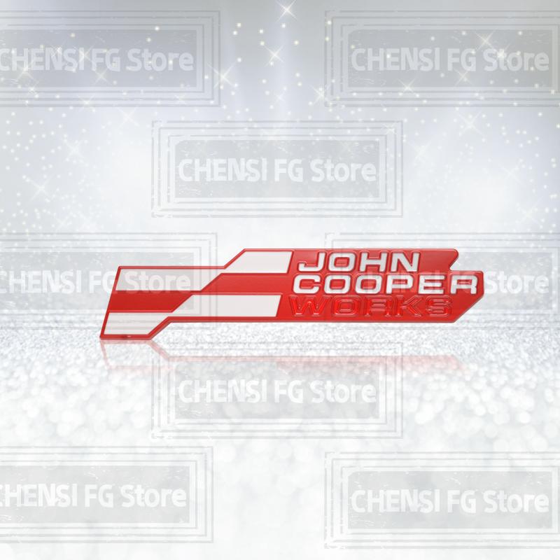 3D Metal Alloy NEW JCW Front Grille Badge For Cooper S R59 R60 R56 R58 F56 Countryman Clubman Car Rear Trunk Emblem Sticker