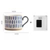 Coppia Tazza Giapponese in Ceramica per Acqua Caffè Latte Tazza Mug Domestica Grande Capacità Coppia di Gres Pitturata a Mano