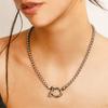 Stainless Steel Carabiner Clasp Necklace Sturdy Versatile Fashion Accessory for Daily Wear and Travel Stylish Outfits