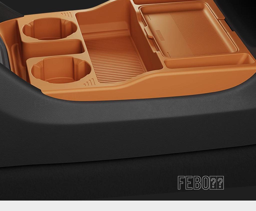 Silicone Double-Layer Storage Box for Xiaomi YU7 Console Compartment Trim