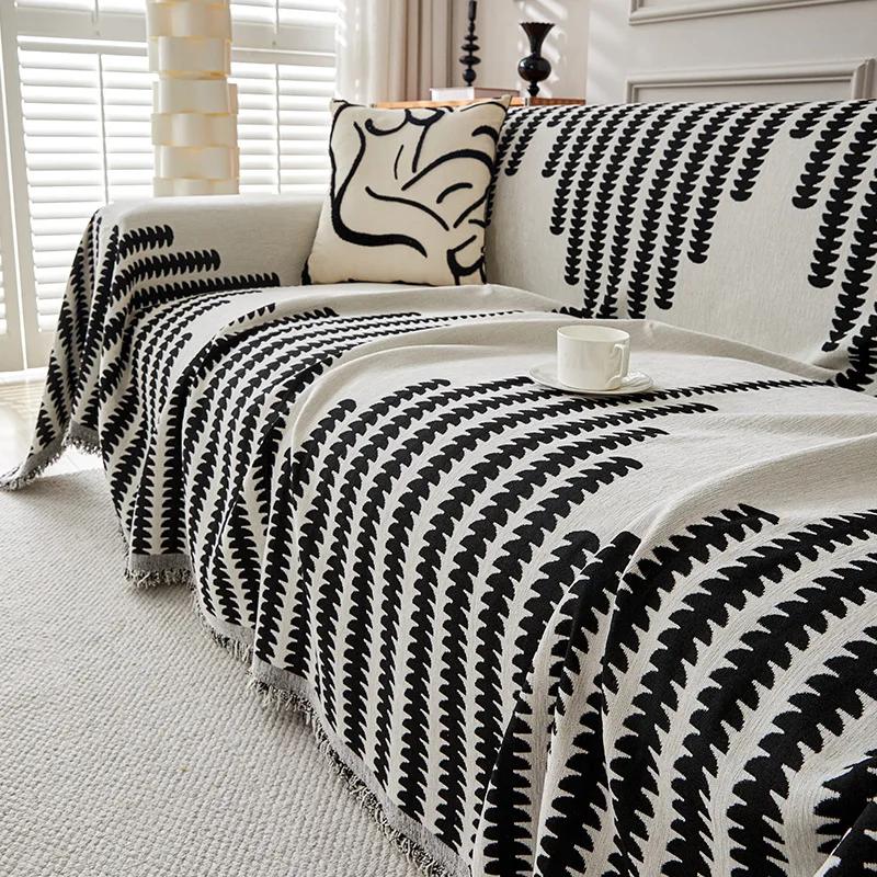 Classic Thick Soft Chenille Sofa Towel Non-slip One-piece Full Cover Sofa Cushion Cover Luxury Four Season Universal Sofa Cover