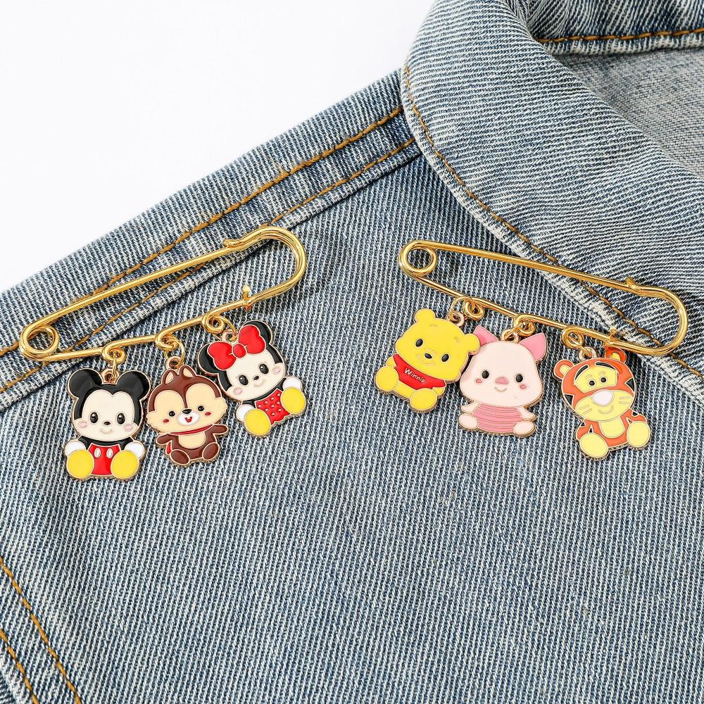 Winnie the Pooh Tigger Metal Pin Mickey Minnie Mickey Mouse Alloy Drip Brooch