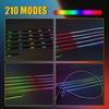 Full Color LED Sunroof Light Car Roof Panoramic Skylight Ambient Light RGB Strip
