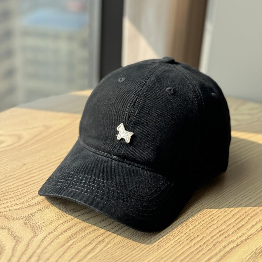 Spring and summer pony embroidery soft-top baseball cap for women, outdoor sun protection hat with deep and wide brim, makes the face look smaller,