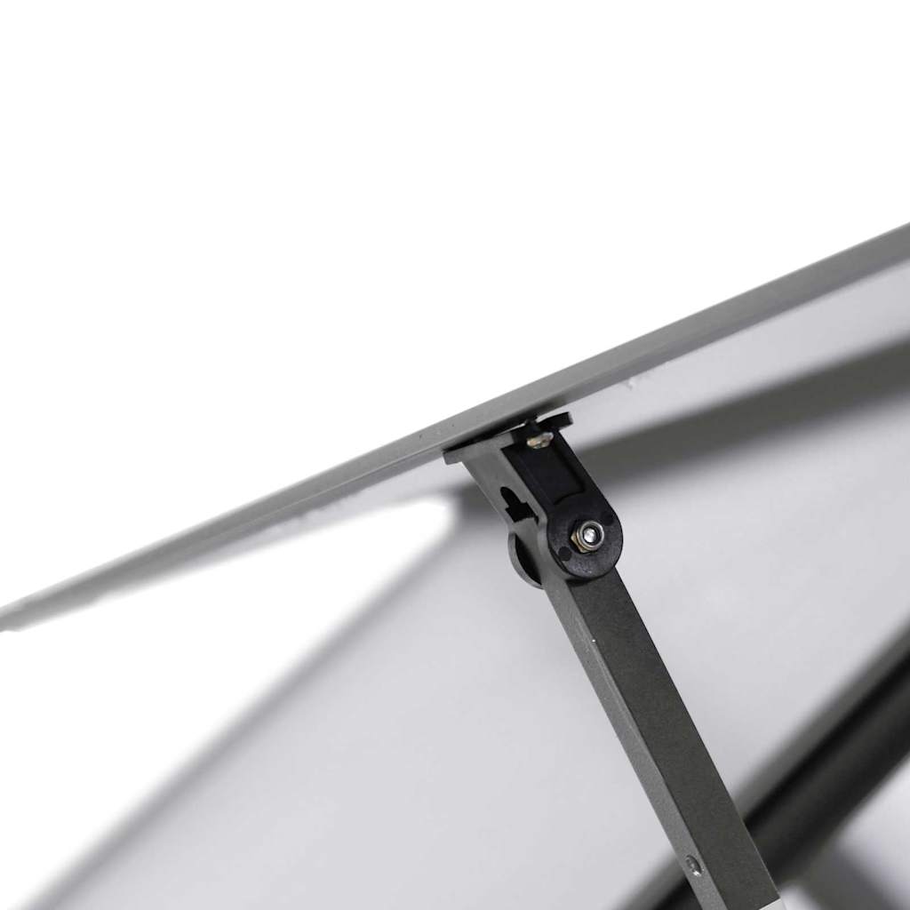Vidaxl Greenhouse With Base Frame, Anthracite, 334X169X202 Cm, Aluminium