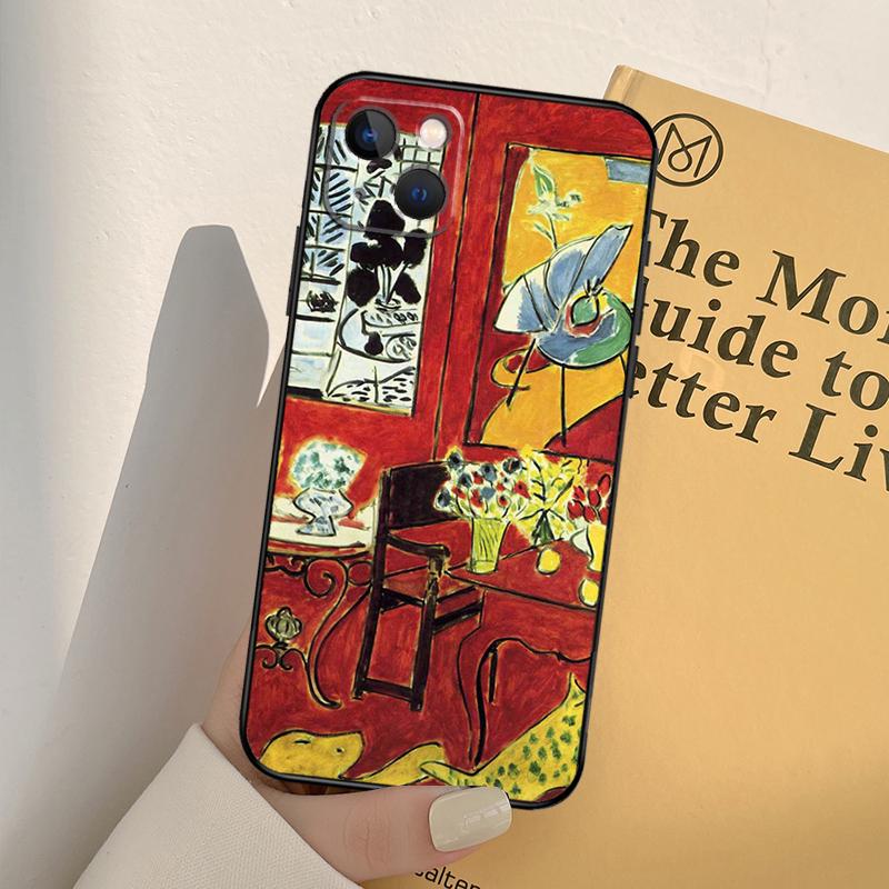 

Henri Matisse Art Painting Phone Case For iPhone 17 16 15 14 13 12 11 Pro Max mini XR 16e 15 16 Plus 17 Air Full Cover iPhone 14 Pro