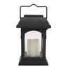 Solar Hanging Lantern LED Light Garden Lamp with Flickering Flameless Candle Rainproof Outdoor Hanging Candle Lantern