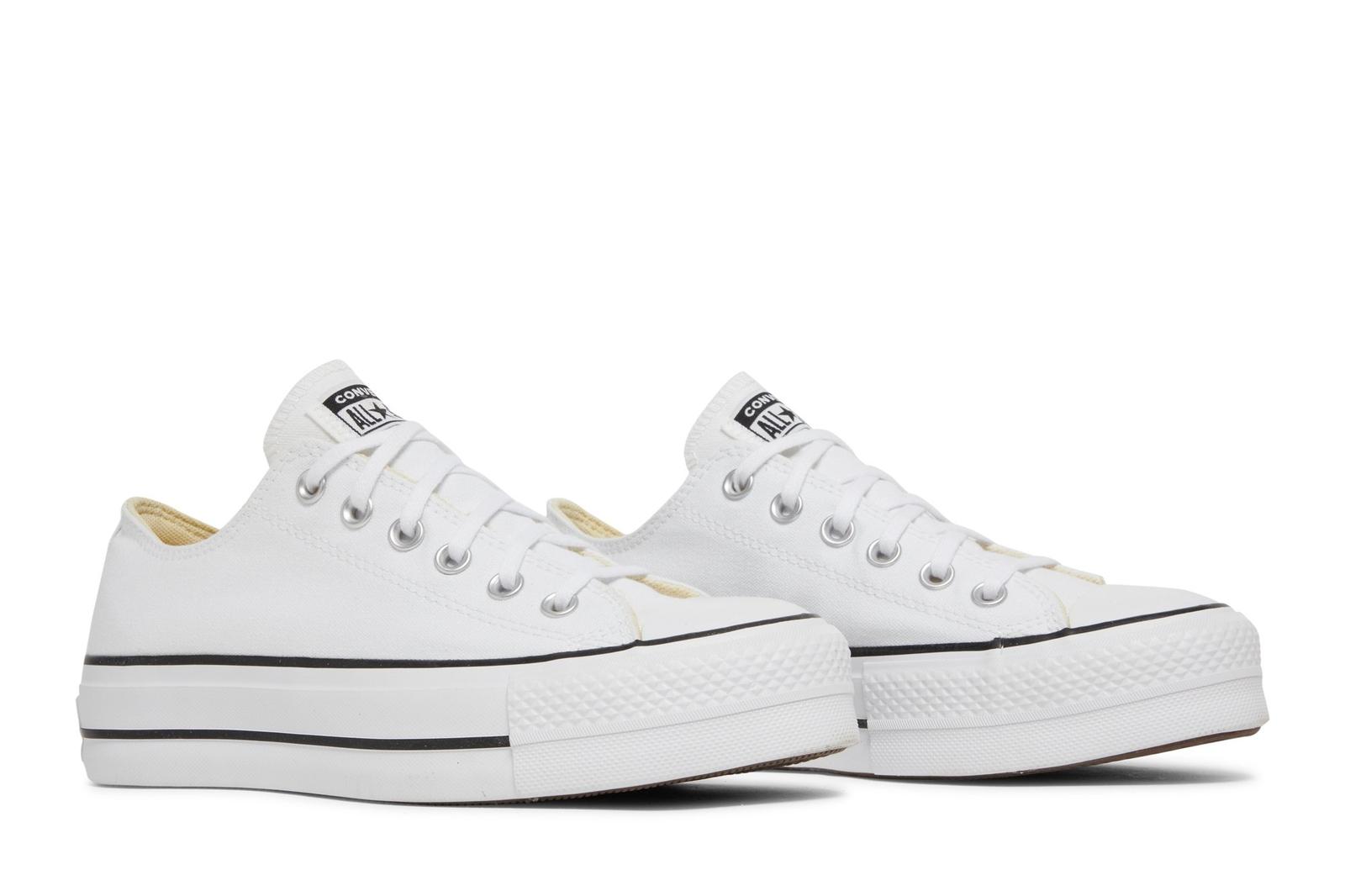 

Converse Женские Chuck Taylor All Star Lift Ox Белый Черный 560251C Женские Размеры 37.5