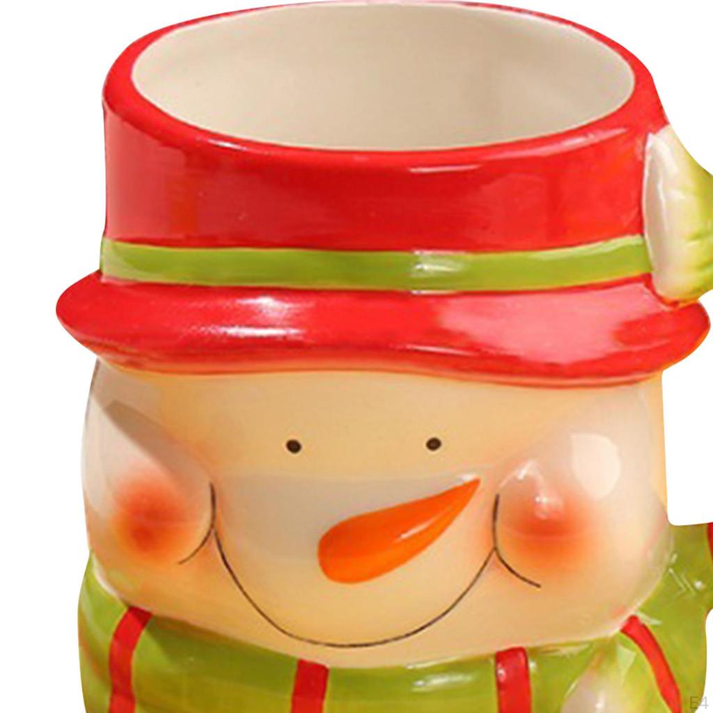 Cartoon Ceramic Mug Christmas Coffee Mugs Enamel Chocolate for Gifts Stocking Stuffer
