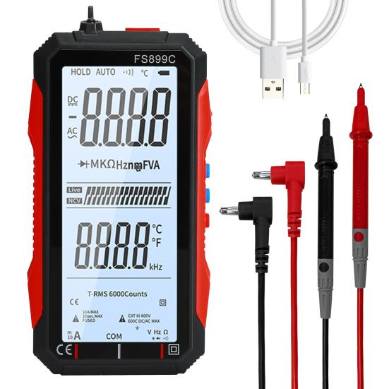 

CZD-FS899C Multimeter Full-screen Digital High Precision Overload Prevention Hand-held Multimeter for Industry