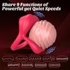 Mouth Clitoral Vibrator Penis Ring, APP Penis Ring Couple Pleasure Sex Toys, Male Female, Male Female Couple Sex Toys with G Spot Clitoral Vibrator