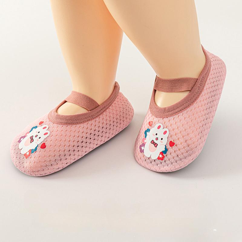 Boys and Girls Baby Floor Socks Children's Mesh Breathable Cartoon Baby Shoes Socks Shade Indoor Shoes for Toddlers