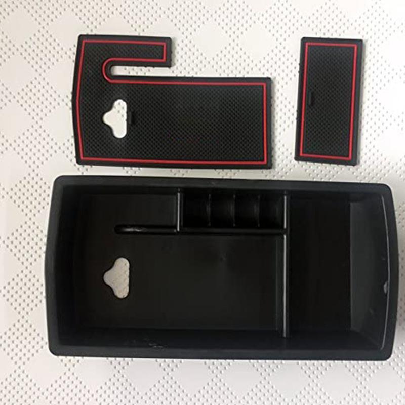 For Peugeot 3008 3008GT 5008 2017 2018   Car Central Armrest Storage Box Center Console Flocking Organizer Accessories