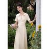 Women's French Summer A-line Polo Collar Waist-Cinching Dress, 2026 Style