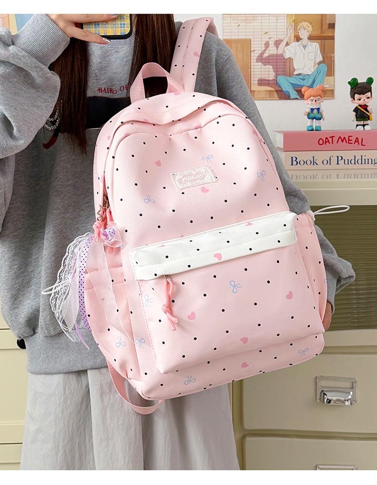 Schoolbag gradual change color star printing student bag girls high value large capacity backpack spine protection campus backpack new