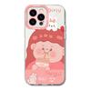 Apple 15 Pro Bunny Fat Girl Mini Milchtee 8/7/11/12/14 Rundumschutz Transparent Sturzsichere Hülle.