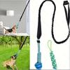 1PC Outdoor Elastic Rope Pull Dog Toy, Tree Stump Pull Toy, Interactive Exercise Game Rope and Chew Rope Toy