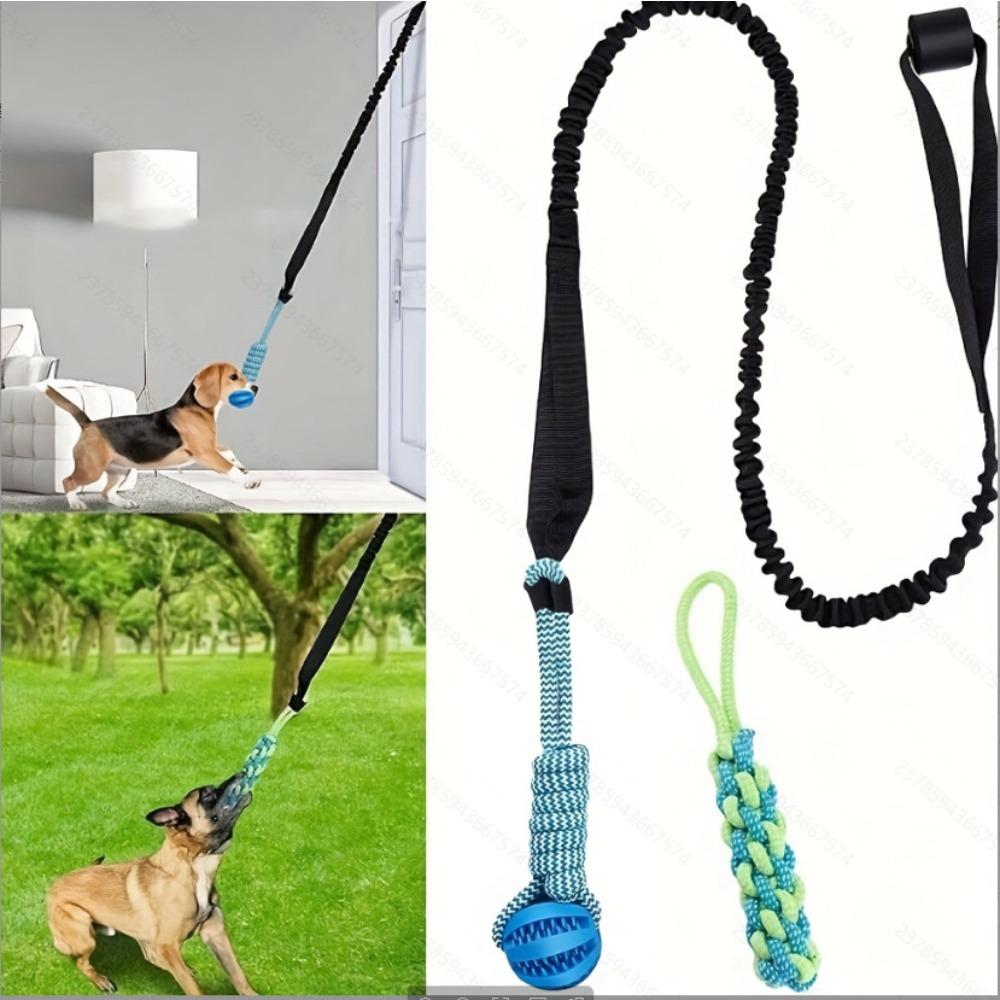 1 шт. Уличная эластичная веревка-перетяжка для собаки, игрушка-перетяжка на пень, интерактивная игра-упражнение с веревкой и жевательная веревка