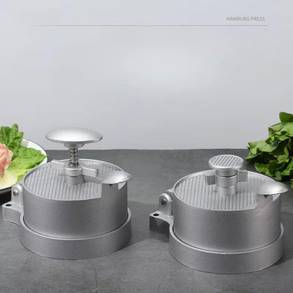 Adjustable Thickness Hamburger Patty Maker Aluminum Alloy Material Non-stick Surface Manual Burger Press Easy To Clean