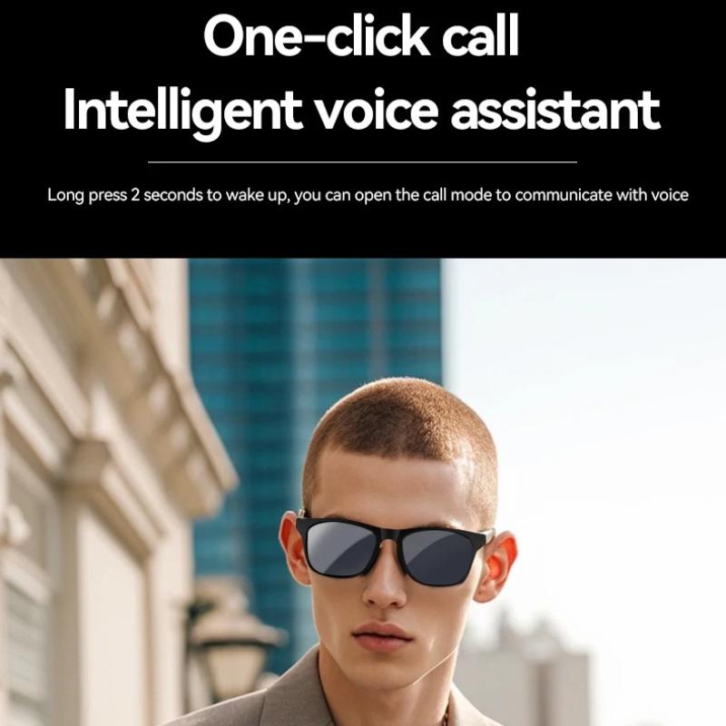 Men Smart Glasses D11 Plus Women Bluetooth Glasses Voice Call Control Music UV Polarized Sunglasses