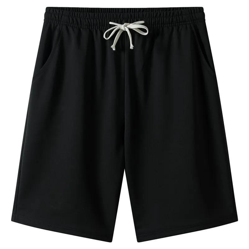 Men's Summer Gray Lightweight Drawstring Elastic Waist Casual Comfortable Daily Shorts