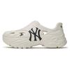 New MLB Big Ball Chunky Recovery Beach Sandals Unisex Ivory White 3ASQBCR43-50IVS