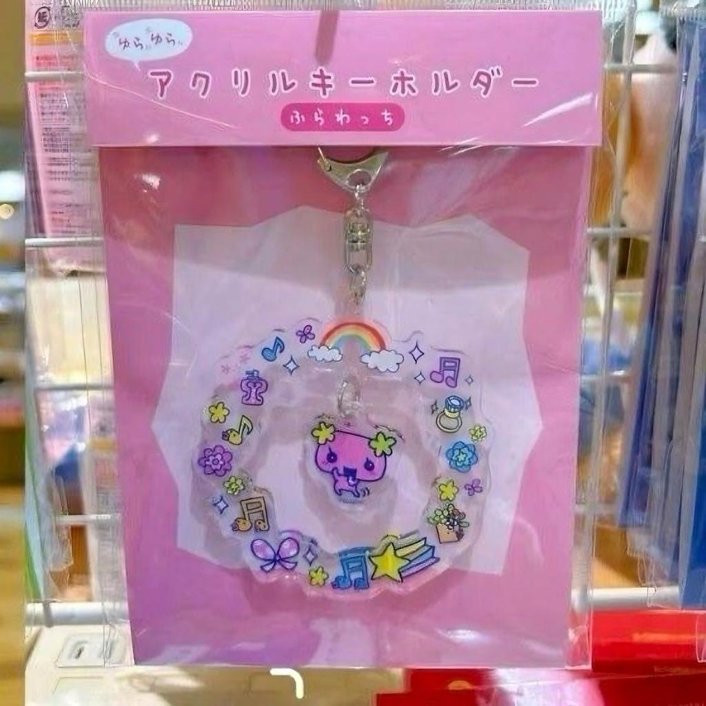 4PCS Tamagotchi Inspired Acrylic Keychain Cute Cartoon Character Shaker Keyring Fan Collection Gift