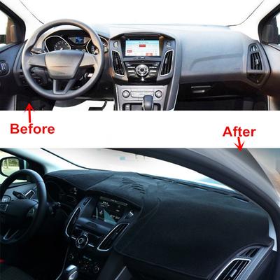 Car Accessories For Ford Focus MK3 2012 2013 2014 2015 2016-2018 Dashboard Cover Dash Mat Pad Protector Dashmat Sun Visor Carpet