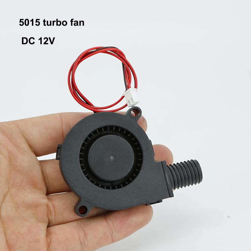 

5см 5015 50мм турбовентилятор DC 12В 2 контакта двойной гидравлический подшипник бесщеточный охлаждение 50мм х 15мм вентилятор для охлаждения 3D-принтера