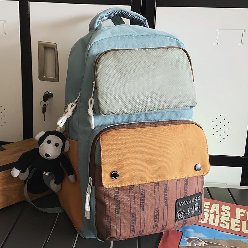 Rucsac Școlar Primar pentru Fete în Culori Contrastante cu Capacitate Mare Rucsac pentru Elevi de Școală Gimnazială și Liceu pentru Băieți