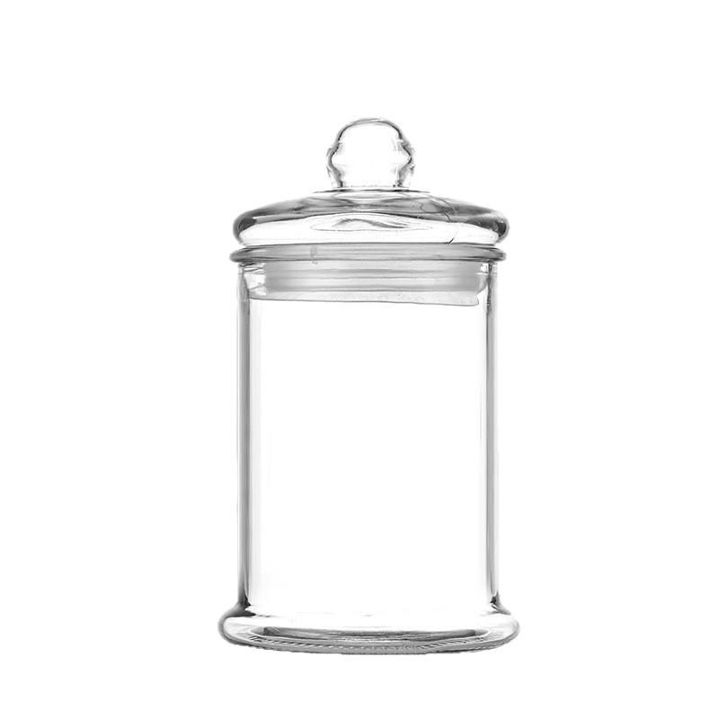 Large Capacity Transparent Moisture-Proof Storage Jar for Dried Fruit, Flower Tea, and Tangerine Peel