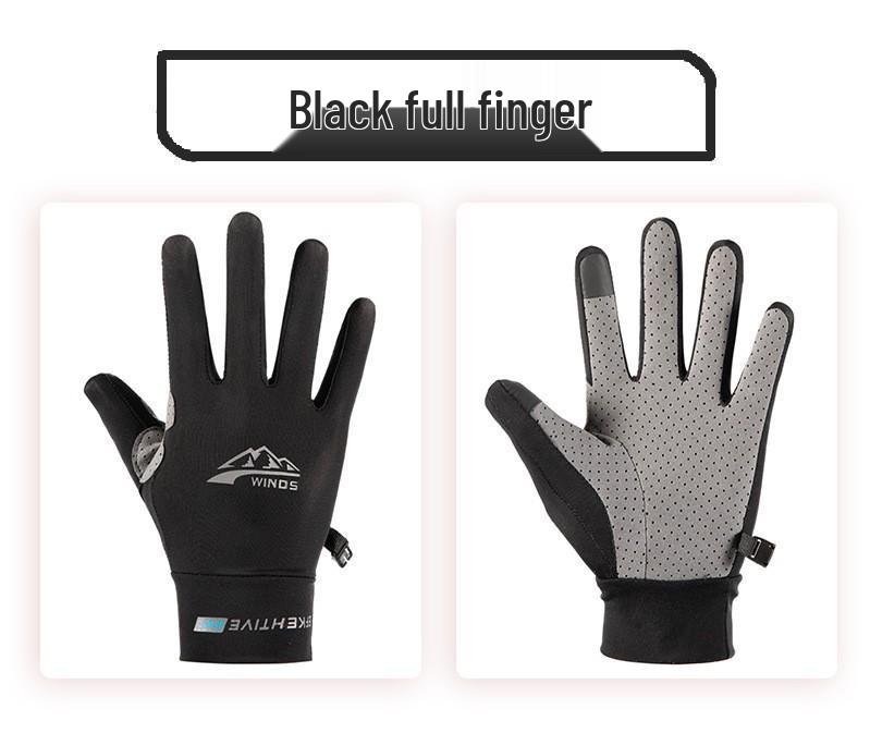 Unisex Full & Half Finger Cycling Gloves - Non-slip, Wear-resistant, Ice-cool for Outdoor Sports.