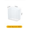 Multipurpose Storage Box Wall Mounted Plastic Collection Case for Stationery Headwear Clear Rectangular Household Organizer Box
