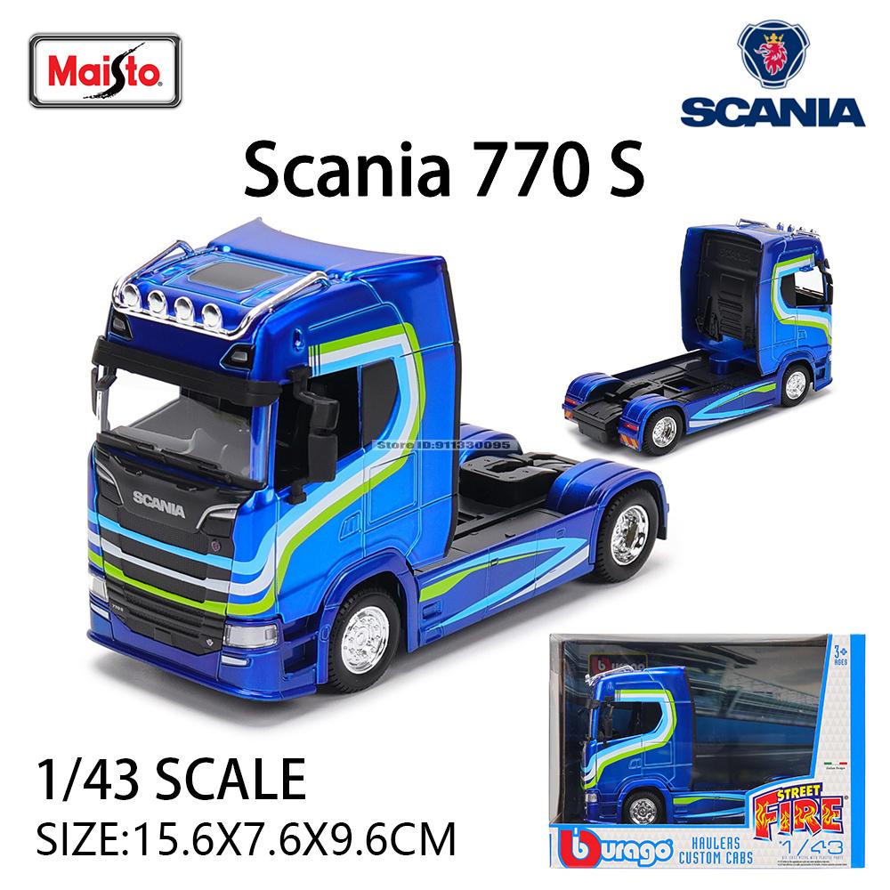 Bburago 1:43 Transport vehicle front end Volvo FH16Globetrotter 750XXL model simulation car model alloy car toy male collection