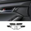 Carbon Fiber 4X Inner Door Handle Bowl Cover Trim For Mazda 3 Axela 2020-2023