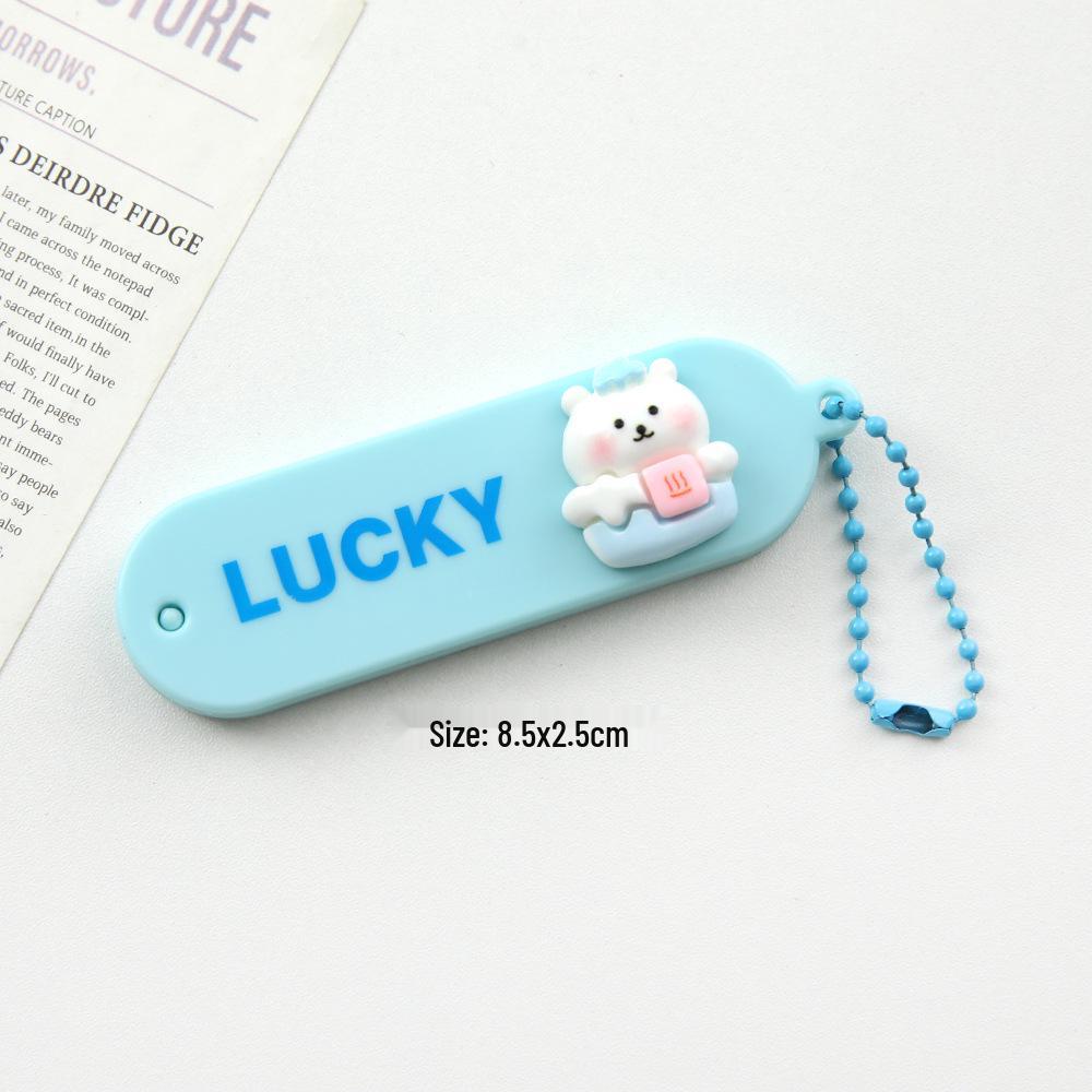 Portable Cartoon Folding Comb for Kids & Women's Bangs - Cute & Compact Hair Styling Tool