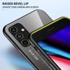 For Samsung Galaxy A25 A 25 5G deksel Gradient Aurora herdet glass myk ramme bakdeksel Telefonveske