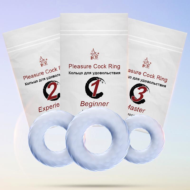 Silicon Male Penis Ring 3 Levels Long Lasting Training Time Delay Cock Rings Sex Toys for Men Product