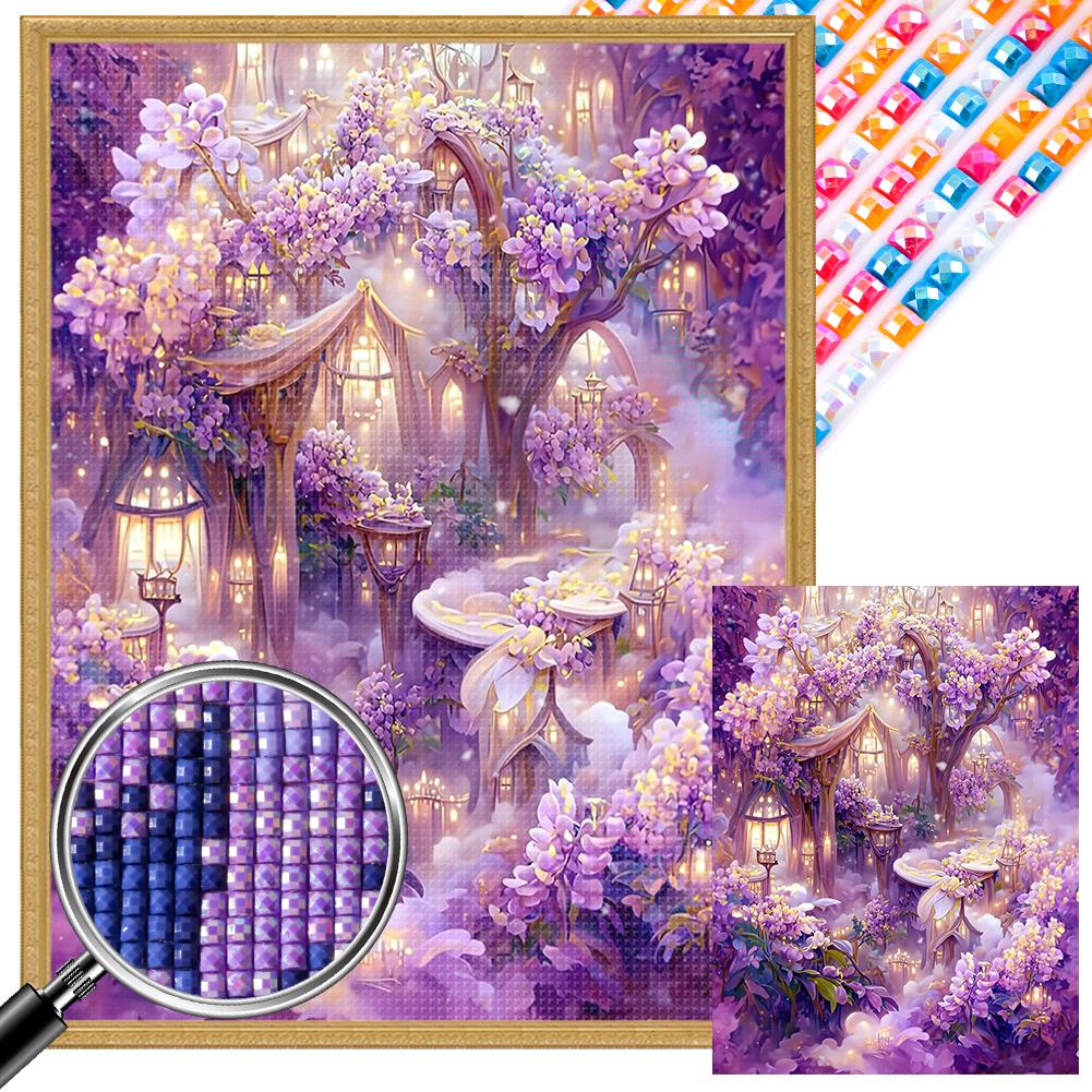 5D DIY Full Square Drill Partial AB Drill Diamond Painting Dreamland Kit 35x45cm