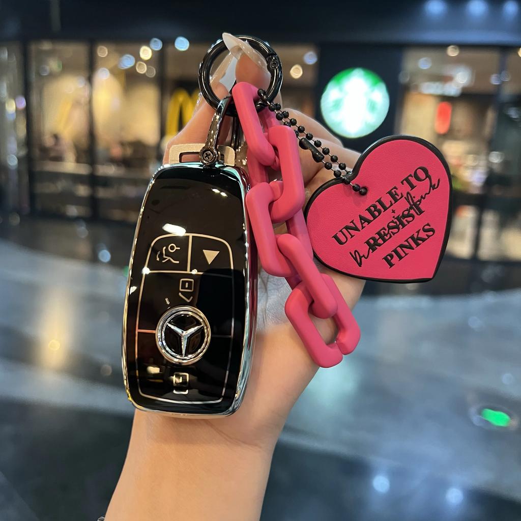 Car Key Case Cover Protection Shell for Mercedes Benz A C E S G Class GLC CLE CLA W177 W205 W213 W222 X167 AMG Accessories QU3