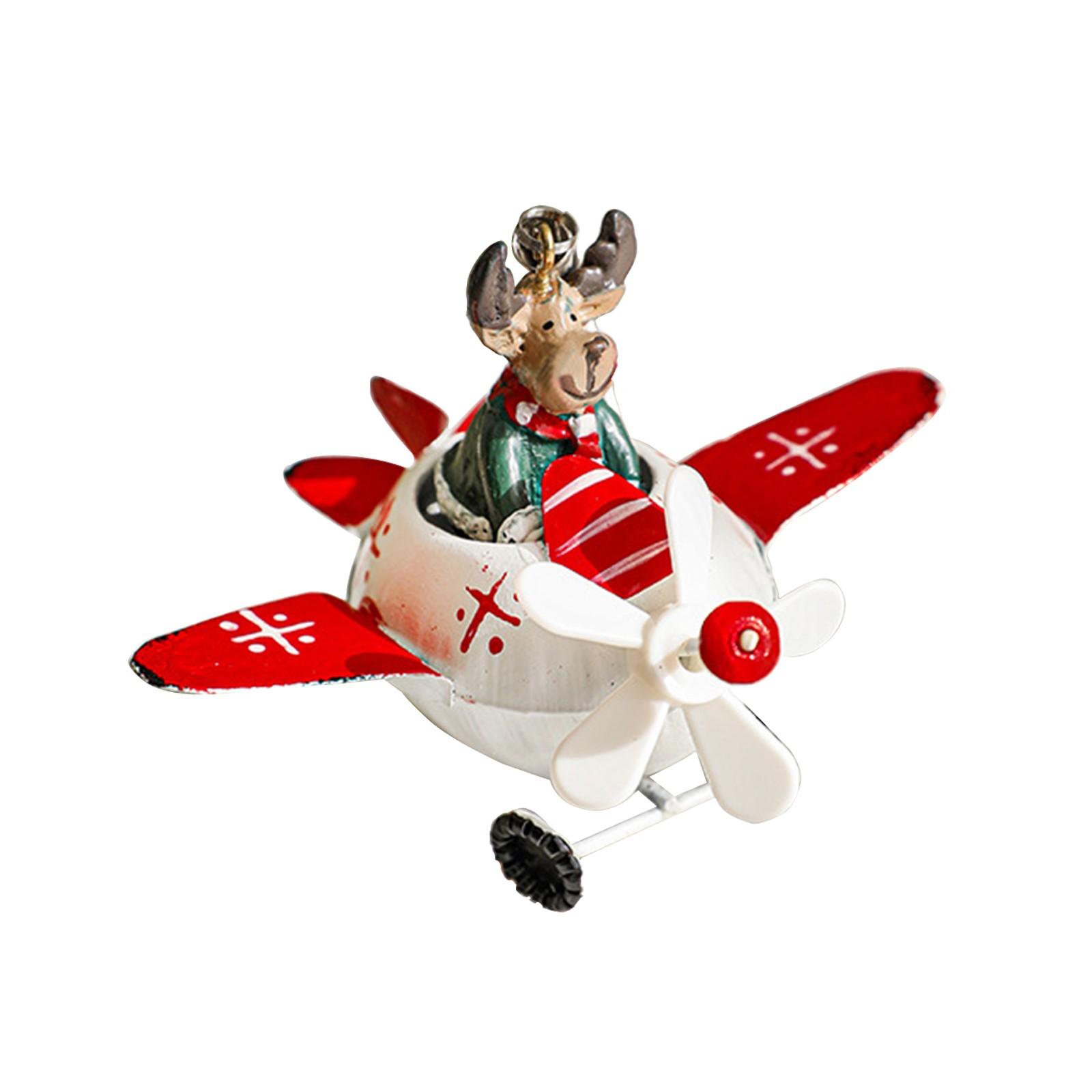 

Ретро Железный Рождественский Кулон Антикварный Самолет Рождественская Елка Подвесные Украшения Украшения Снеговик One Size