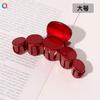 Korean Acrylic Red Geometric Hair Claw for Women Fashion Small Large Square Hair Crabs Clip Clamps Girls Hair Accessories