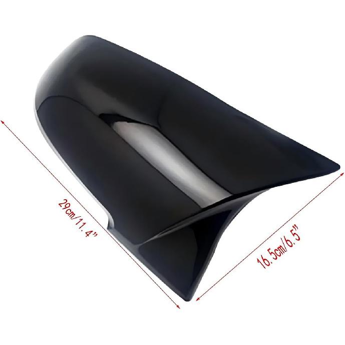GSRECY Door Side Wing Rearview Mirror Cover Cap Compatible with BMW F20 F21 F87 M2 F23 F30 F36 X1 E84 Gloss Black - M4 Style (Pack of 2)