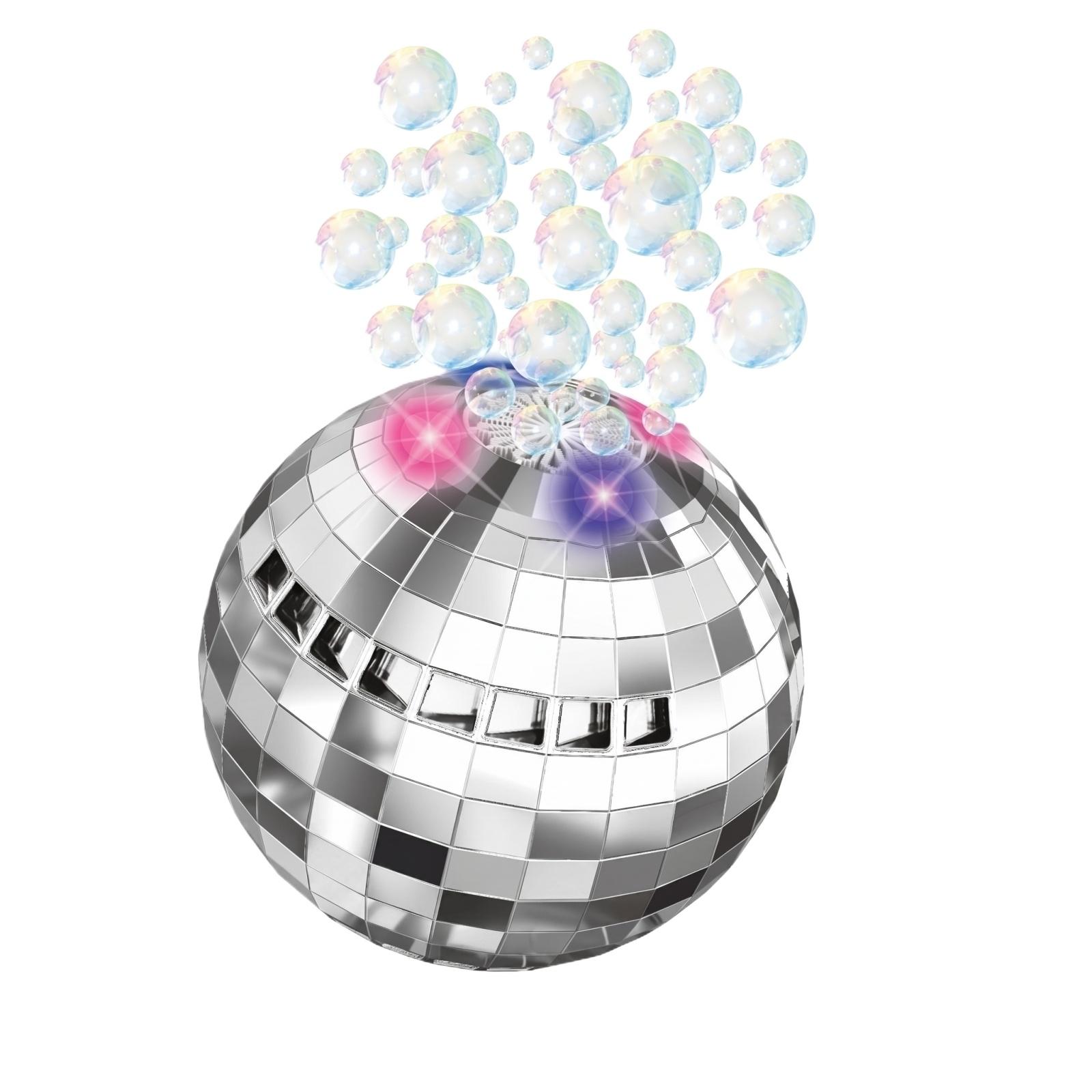 

Disco Ball Bubble Machine with 50ml Bubble Solution Portable Bubble Maker for Parties Events and Outdoor Activities Battery Not Included one size белый